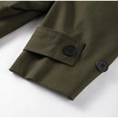 Women's Casual Hooded Short Trench Coat Lapel Single-Breasted Full Sleeve Loose Jacket Autumn 2025 Street All-match Outerwear