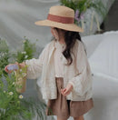 Coat Kid Girl 2025 Summer New Thin Sun-protective Clothing Floral Embroidered Cardigan Sweet Fashion Pastorale Casual