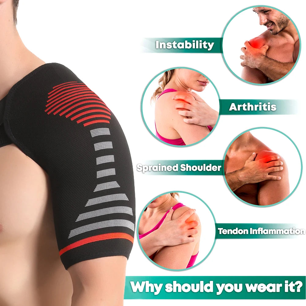 Compression Shoulder Brace | Shoulder Orthopedic Brace for Men &amp; Women | Torn Rotator Cuff, Dislocation, Other Shoulder Injuries