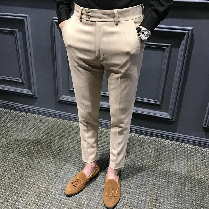 Elegant White Men's Pants