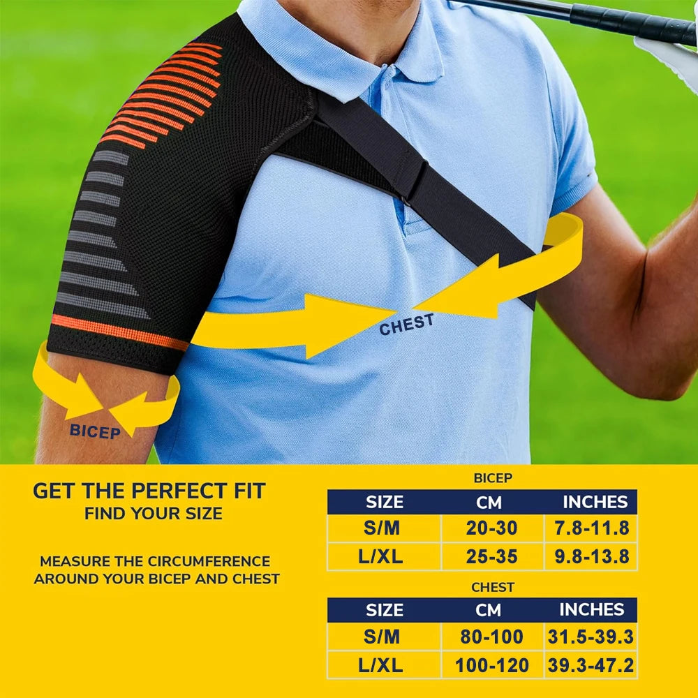 Compression Shoulder Brace | Shoulder Orthopedic Brace for Men &amp; Women | Torn Rotator Cuff, Dislocation, Other Shoulder Injuries